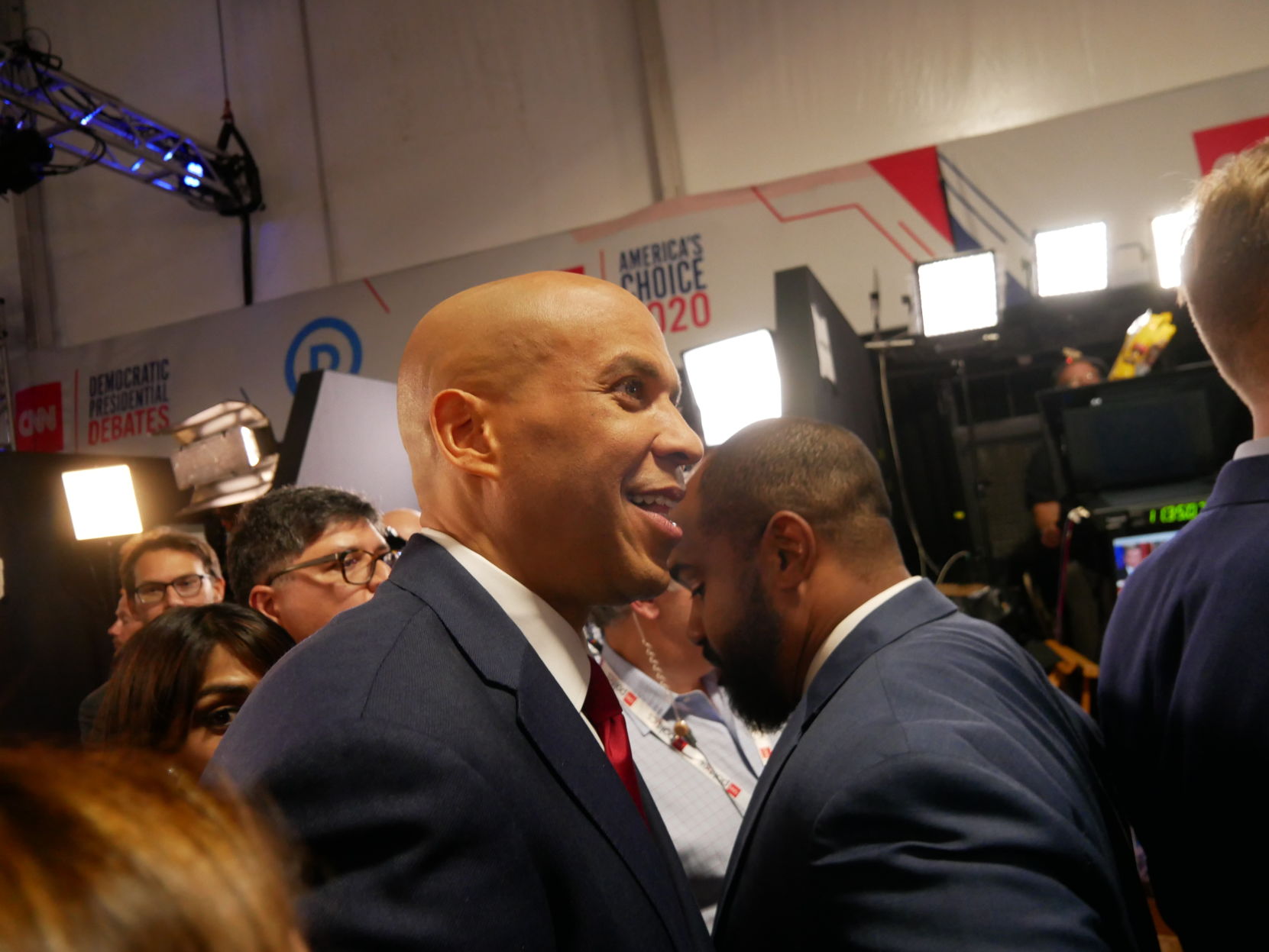 Sights and sounds from night two of the Democratic debate in Detroit